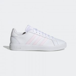 Giày adidas Grand Court Base 2.0 Nữ - Trắng Hồng