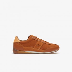 Giày Lacoste Angular Textile Popped Heel Nam - Nâu