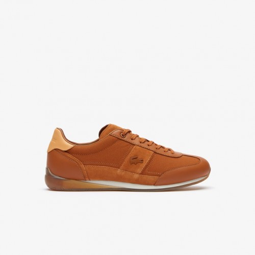 Giày Lacoste Angular Textile Popped Heel Nam - Nâu