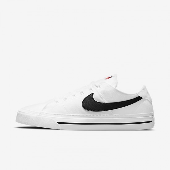 Giày Nike Court Legacy Canvas Nam - Trắng Đen Giày Nike Court Legacy Canvas Nam - Trắng Đen