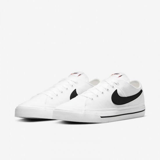 Giày Nike Court Legacy Canvas Nam - Trắng Đen Giày Nike Court Legacy Canvas Nam - Trắng Đen