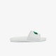 Dép Lacoste Croco Water-repellent Synthetic Slides Nam - Trắng