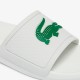 Dép Lacoste Croco Water-repellent Synthetic Slides Nam - Trắng