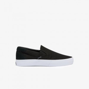 Giày Lacoste Jump Serve Canvas Slip On Nam - Đen