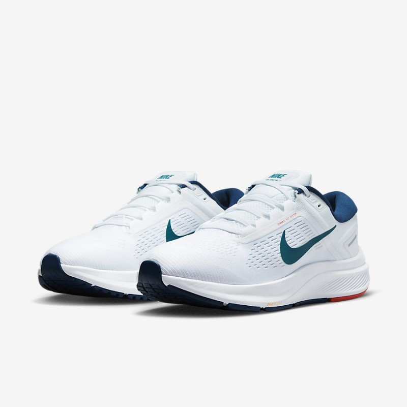 Giày Nike Air Zoom Structure 24 Nam - Trắng Xanh
