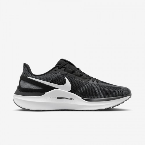 Giày Nike Air Zoom Structure 25 Nam - Đen Trắng