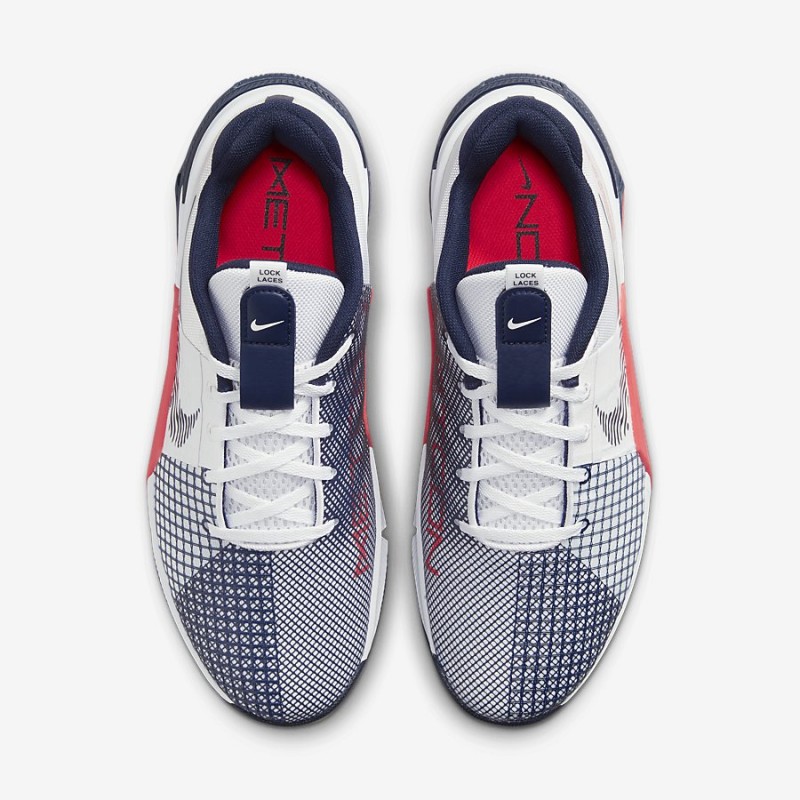 Giày Nike Metcon 8 Nam - Trắng Navy Đỏ