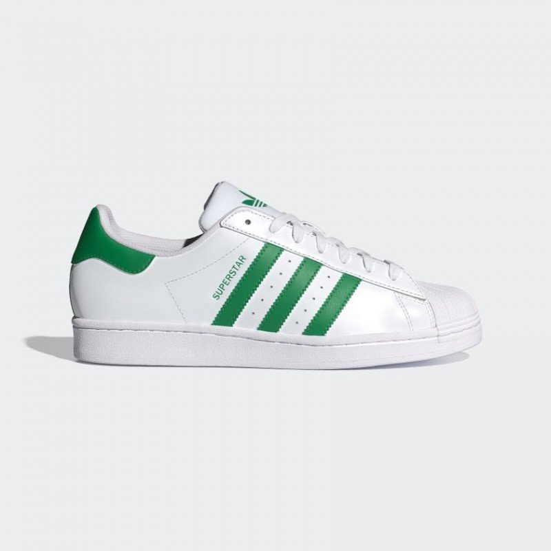 Giày adidas Superstar Nam Nữ - Trắng Xanh lá