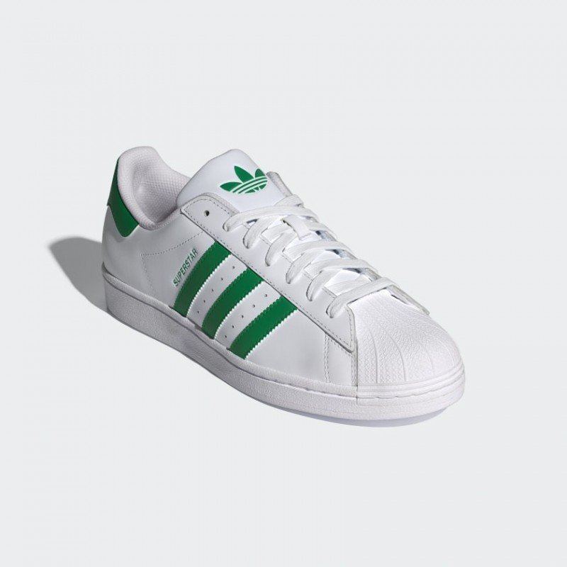 Giày adidas Superstar Nam Nữ - Trắng Xanh lá