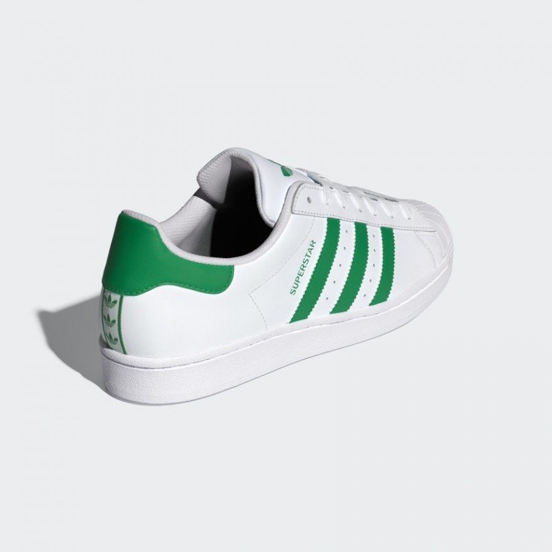 Giày adidas Superstar Nam Nữ - Trắng Xanh lá