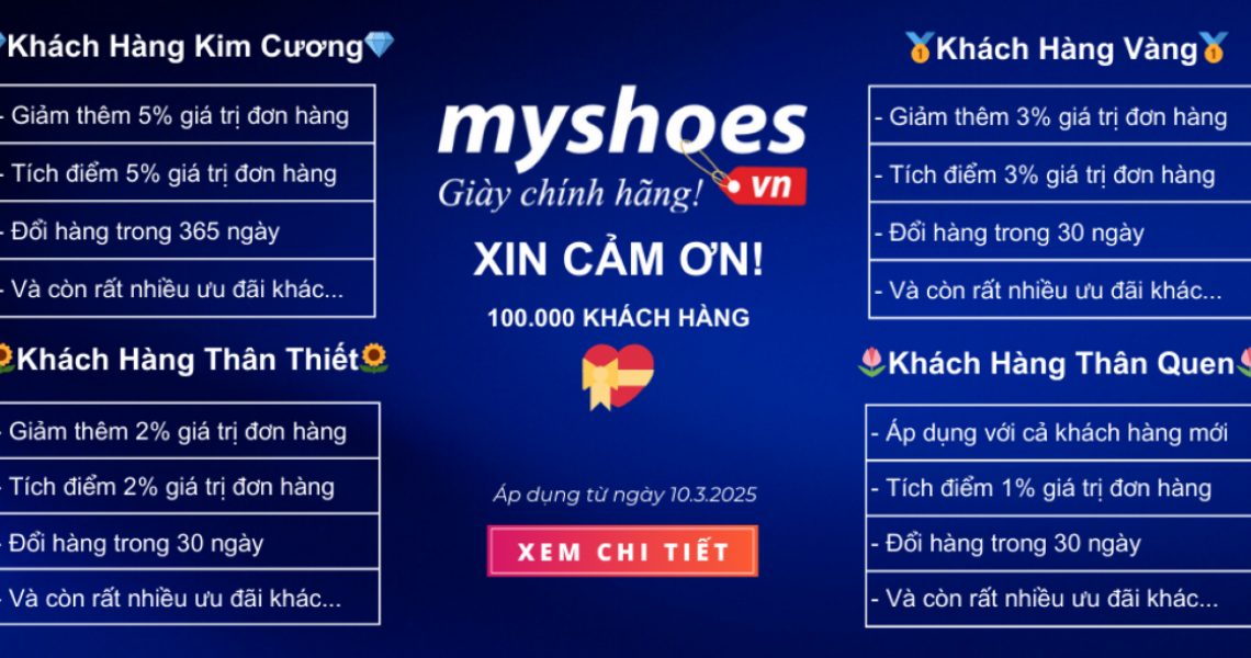 Myshoes Tự Hào Là Một Shop Giày Thể Thao Chính Hãng