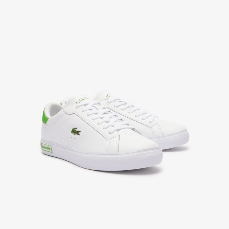 Giày Lacoste PowerCourt 124 Nam - Trắng Xanh Lá