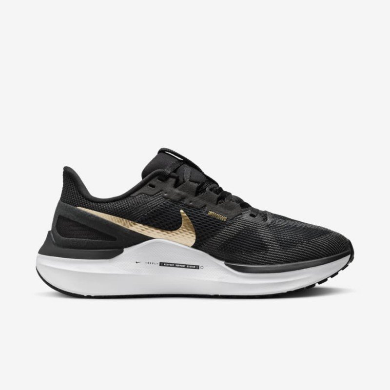 Giày Nike Air Zoom Structure 25 Nữ - Đen Gold