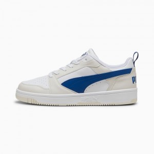 Giày Puma Rebound v6 Low Nam - Trắng Xanh