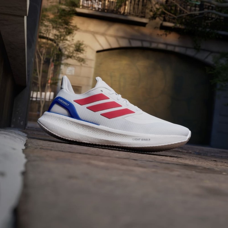 Giày Adidas Pureboost 5 Nam - Trắng Xanh Đỏ