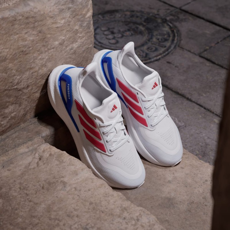 Giày Adidas Pureboost 5 Nam - Trắng Xanh Đỏ