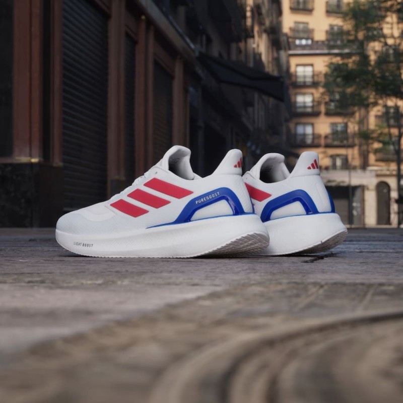 Giày Adidas Pureboost 5 Nam - Trắng Xanh Đỏ