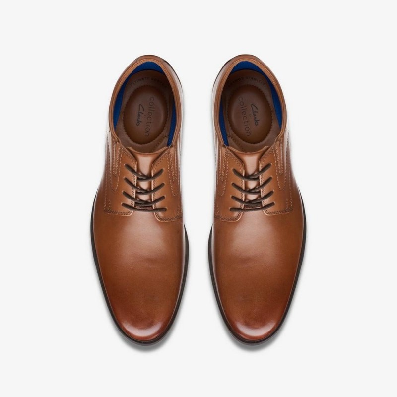 Giày Clarks Whiddon Plain Nam - Nâu