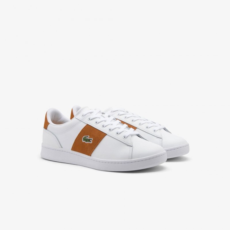 Giày Lacoste Carnaby Set CGR Nam - Trắng Nâu Giày Lacoste Carnaby Set CGR Nam - Trắng Nâu