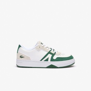 Giày Lacoste L001 Leather Nam - Trắng Xanh Lá