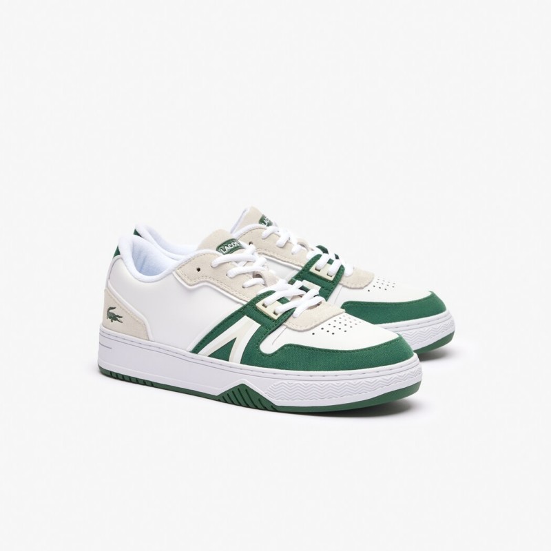 Giày Lacoste L001 Leather Nam - Trắng Xanh Lá