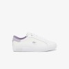 Giày Lacoste PowerCourt Leather Nữ - Trắng Tím