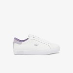 Giày Lacoste PowerCourt Leather Nữ - Trắng Tím