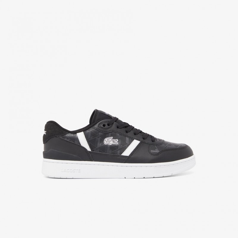 Giày Lacoste T-Clip 224 Leather Nam - Đen Trắng