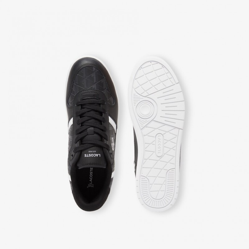 Giày Lacoste T-Clip 224 Leather Nam - Đen Trắng