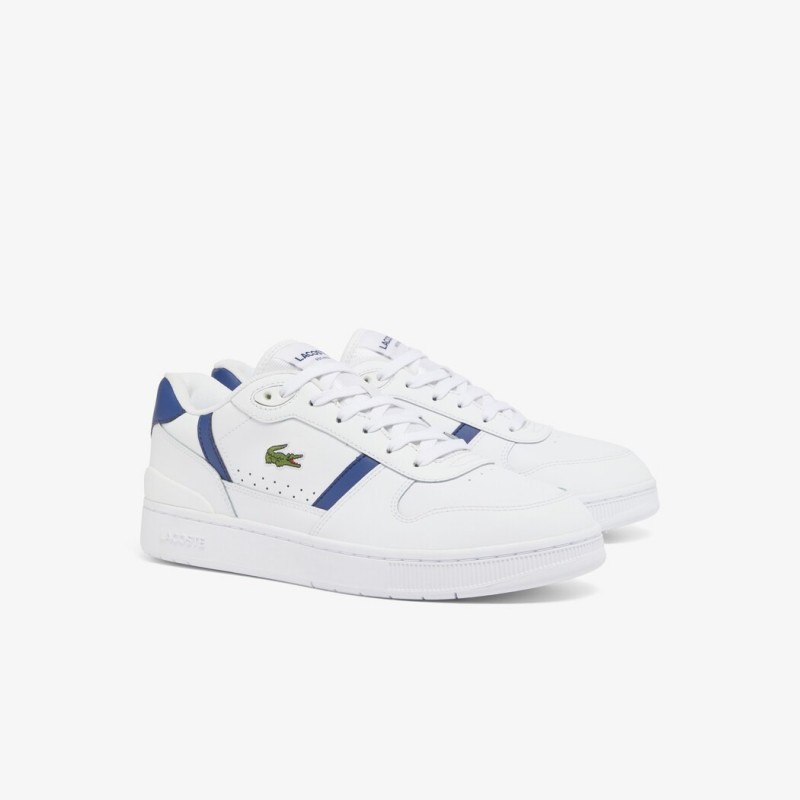 Giày Lacoste T-Clip 224 Leather Nam - Trắng Xanh