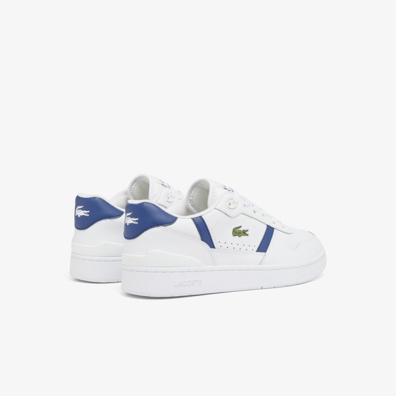 Giày Lacoste T-Clip 224 Leather Nam - Trắng Xanh