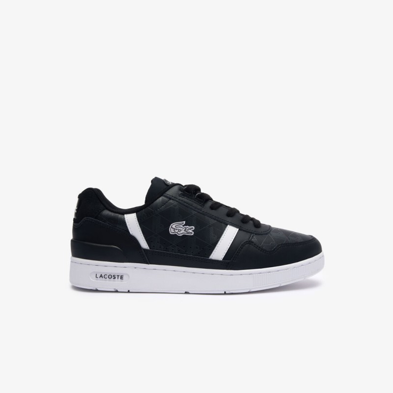 Giày Lacoste T-Clip Leather Nam - Đen