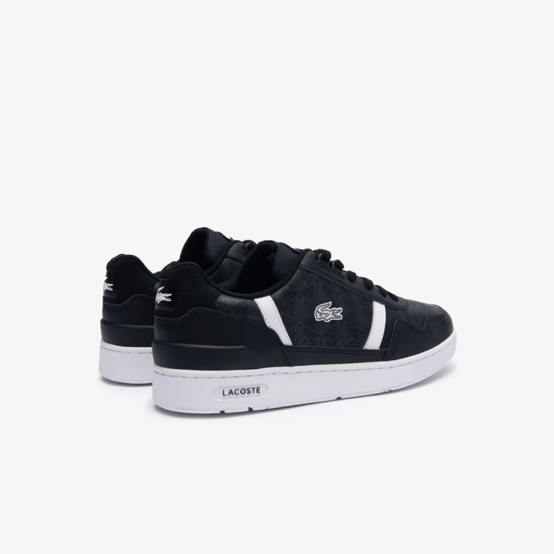 Giày Lacoste T-Clip Leather Nam - Đen