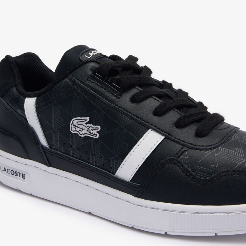 Giày Lacoste T-Clip Leather Nam - Đen