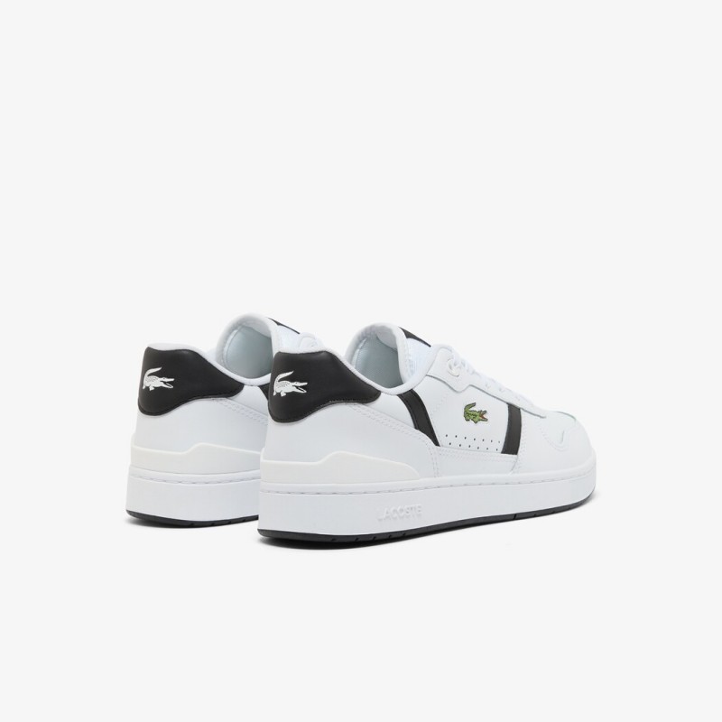 Giày Lacoste T-Clip Leather Nam - Trắng Đen Giày Lacoste T-Clip Leather Nam - Trắng Đen