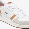 Giày Lacoste T-Clip Leather Nam - Trắng Nâu