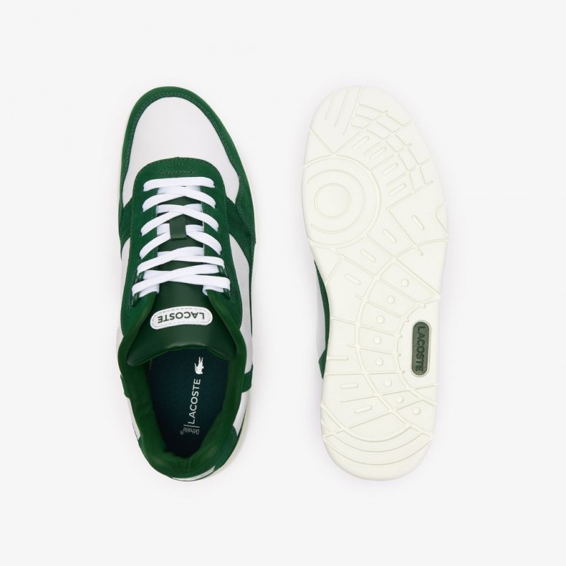 Giày Lacoste T-Clip Leather Nam - Trắng Xanh Lá