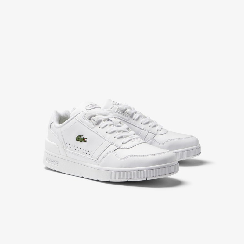 Giày Lacoste T-Clip Leather Nữ - Trắng
