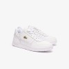 Giày Lacoste T-Clip Leather Nữ - Trắng Gold