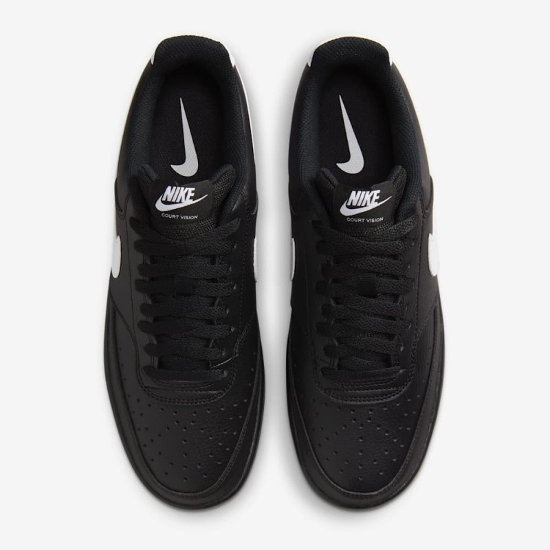 Giày Nike Court Vision Low Nam - Đen Trắng