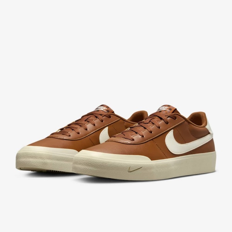 Giày Nike Court Shot Nam - Nâu Trắng Giày Nike Court Shot Nam - Nâu Trắng