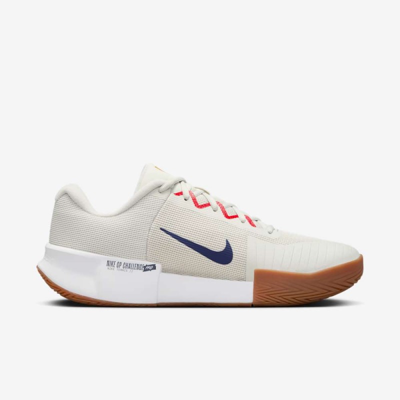Giày Tennis Pickleball Nike GP Challenge Pro Nam - Trắng Nâu Giày Tennis Pickleball Nike GP Challenge Pro Nam - Trắng Nâu