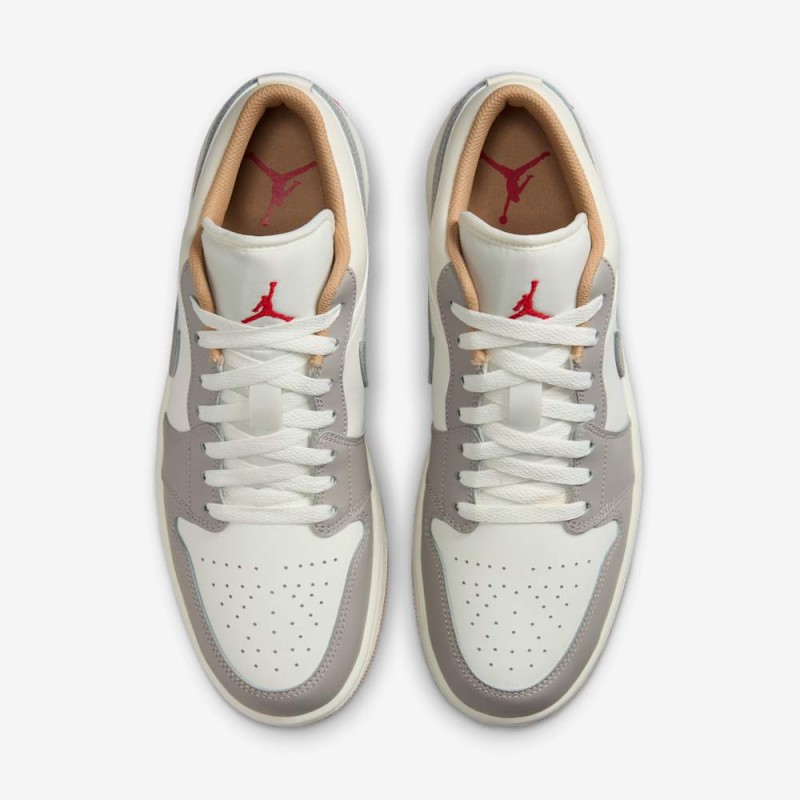 Giày Nike Air Jordan 1 Low Nam - Xám Nâu