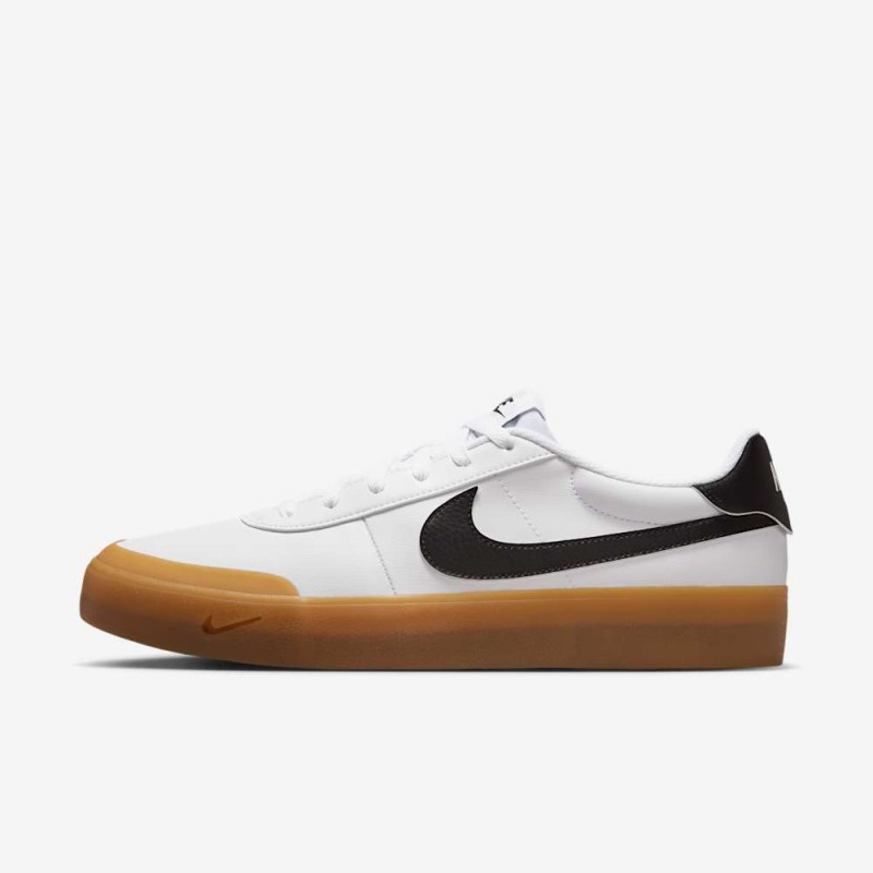 Giày Nike Court Shot Nam - Trắng Đen Nâu