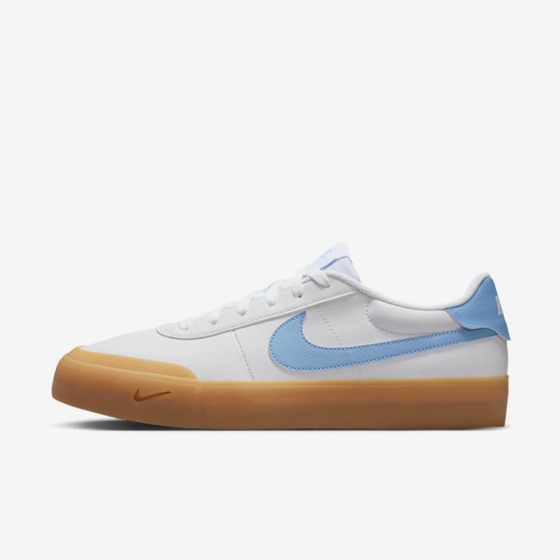 Giày Nike Court Shot Nam - Trắng Xanh Nâu