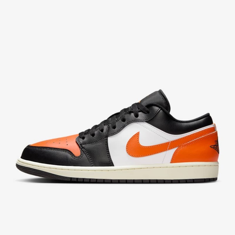 Giày Nike Air Jordan 1 Low Nam - Đen Cam
