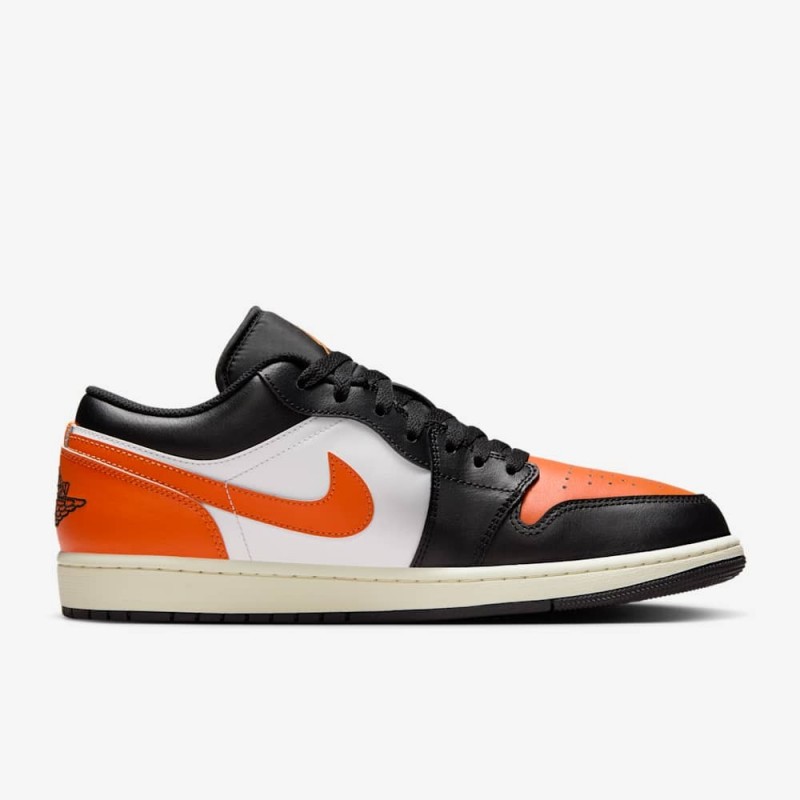 Giày Nike Air Jordan 1 Low Nam - Đen Cam