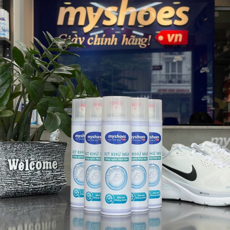 Xịt Khử Mùi Giày Cao Cấp Myshoes 300ml Xịt Khử Mùi Giày Cao Cấp Myshoes 300ml