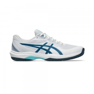 Giày Pickleball Tennis Asics Game FF Nam - Trắng Xanh Navy