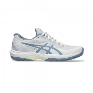 Giày Pickleball Tennis Asics Game FF Nữ - Trắng Xanh